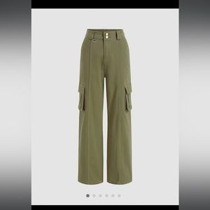 NWT Cider High Waist Pocket Cargo Jeans